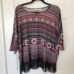 Tribal Tassel Print T-Shirt